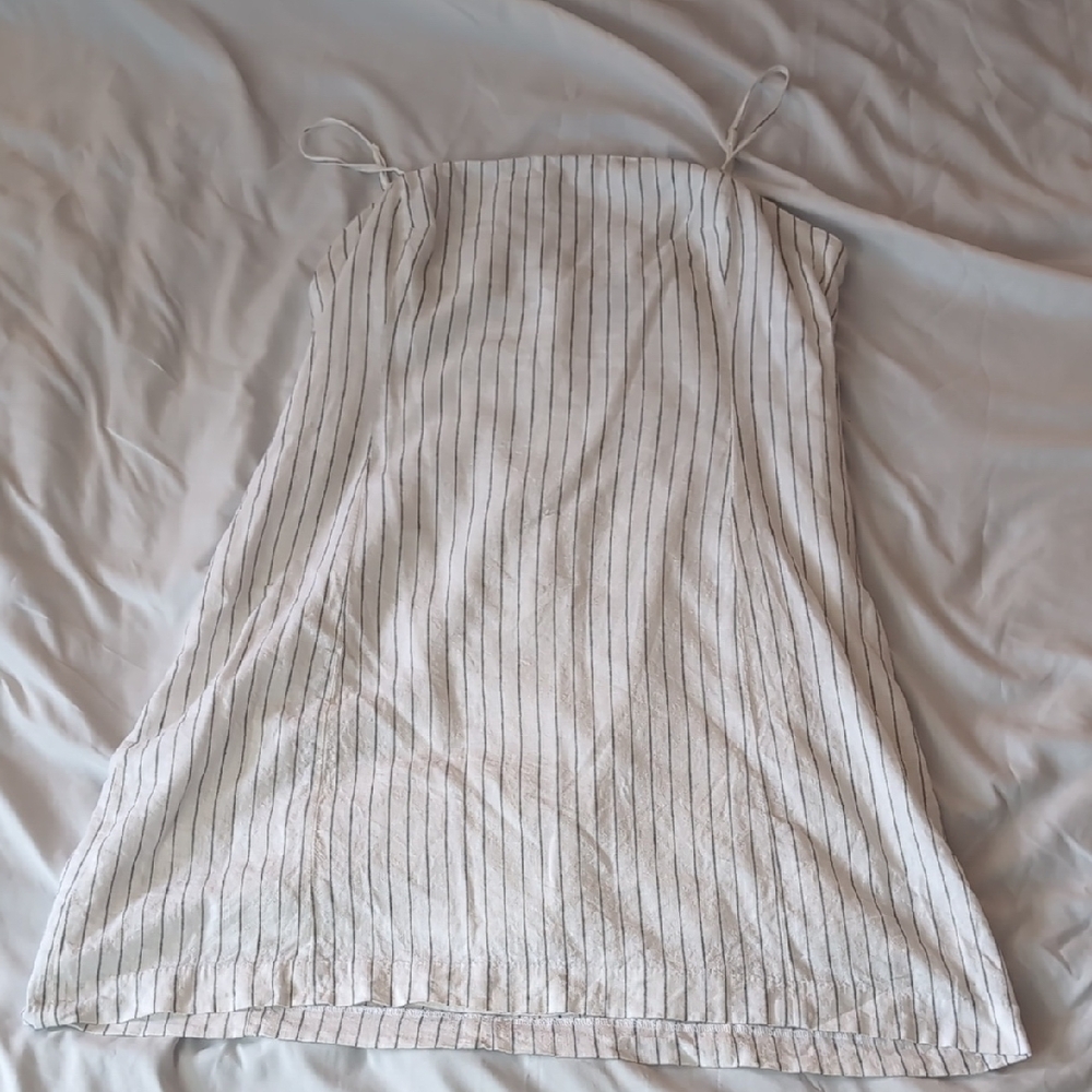GAP Beige Striped Mini Dress